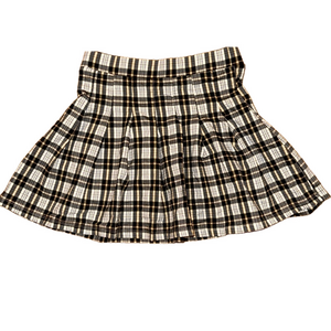 Originality Pleated Plaid Skirt Girls Large